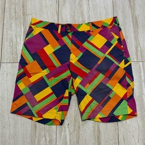 Loudmouth Multicolor Geometric Men's Swim Shorts